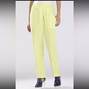 BCBGMAXAZRIA Jarrod Citron Pull-On Trousers Size 2
